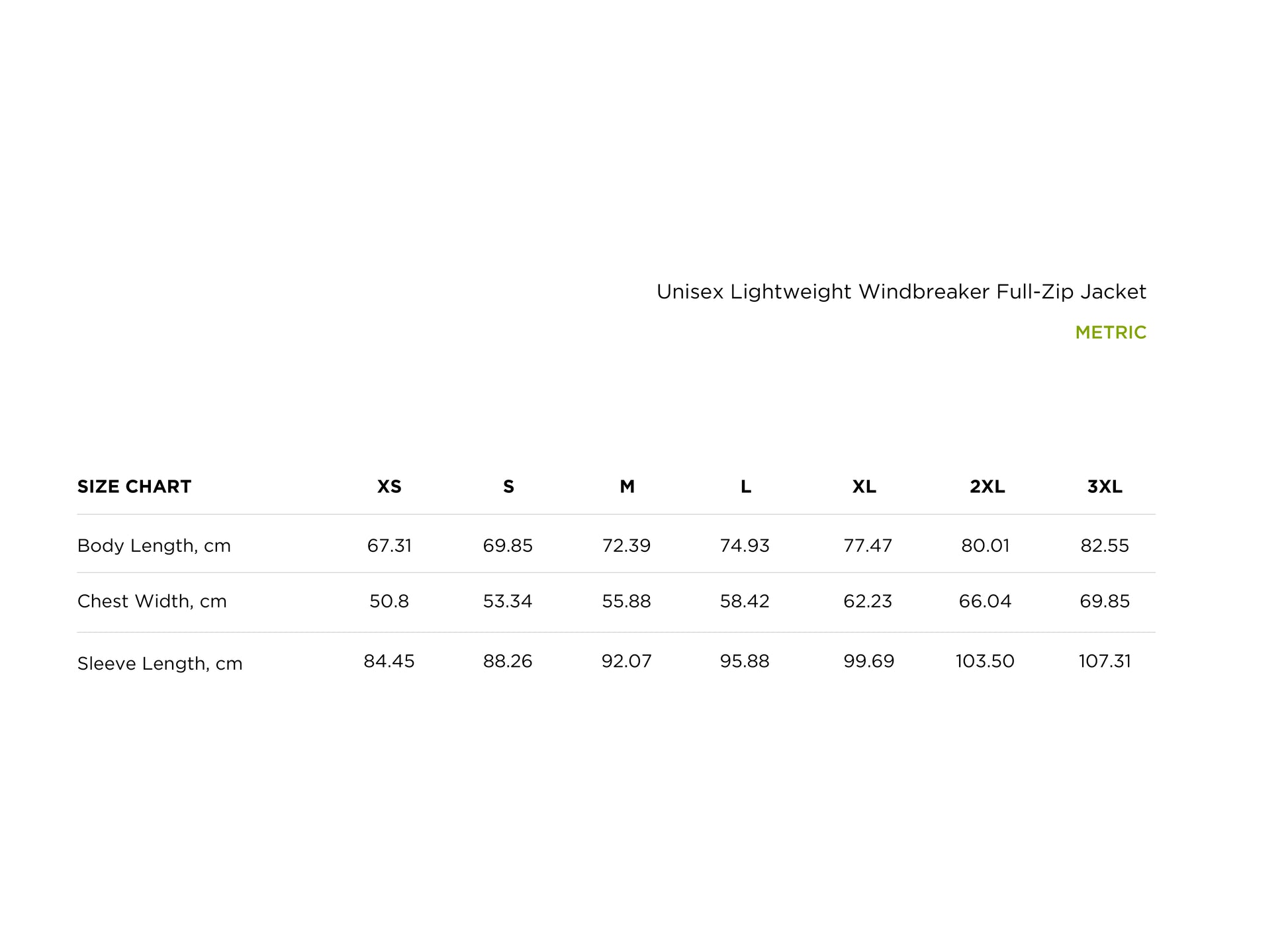 size_chart_metric